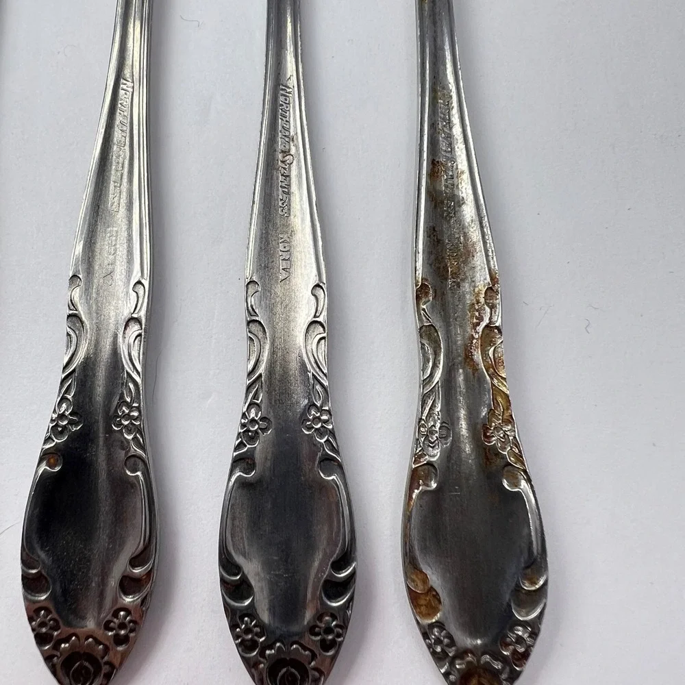 Oneida Northland Stainless Steel Seafood Forks 7 Royal Ballad Vtg 70s Cocktail